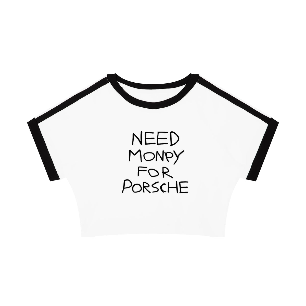 Need Money for Porsche Tee — ghost front