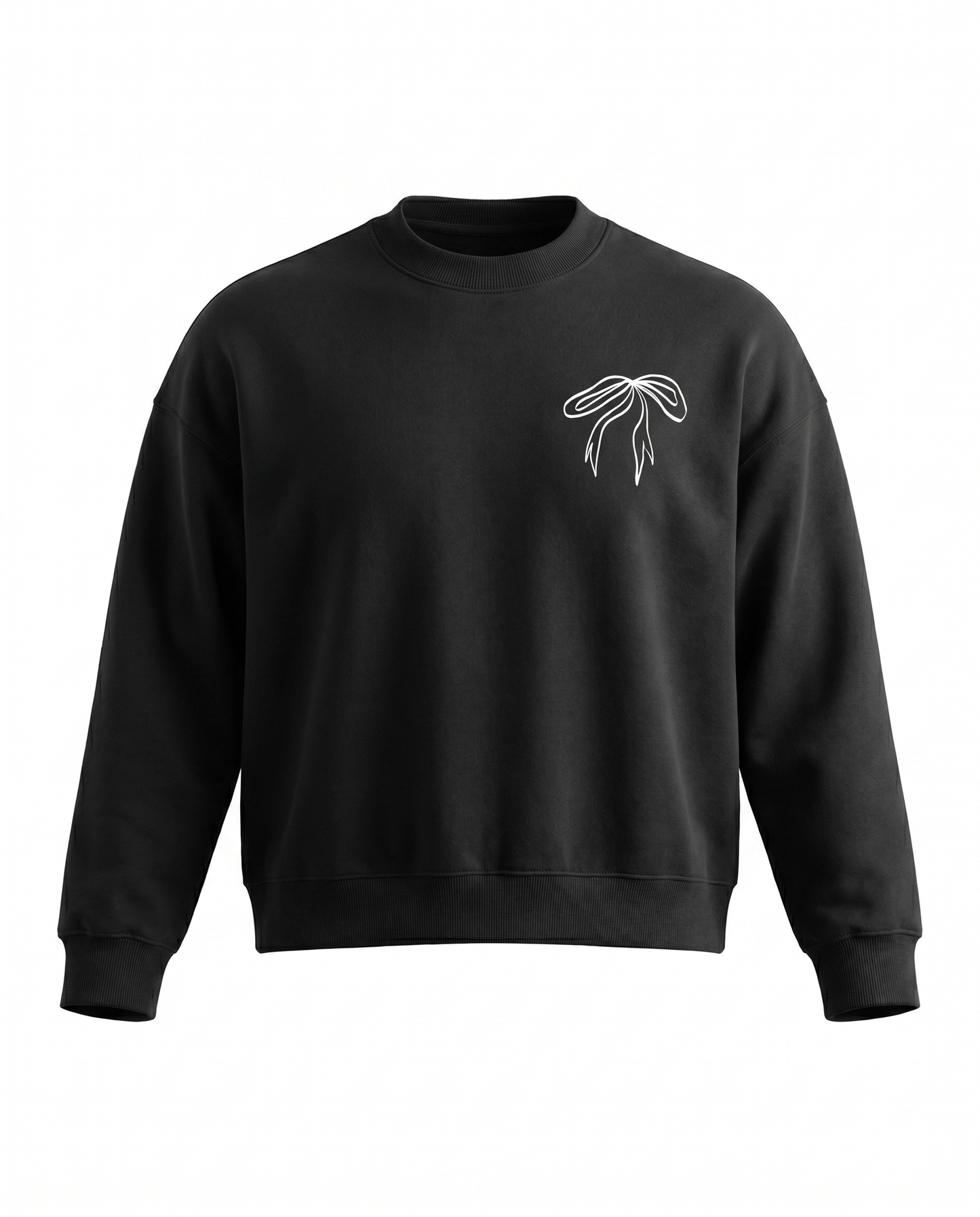 Bow Side Slit Sweatshirt