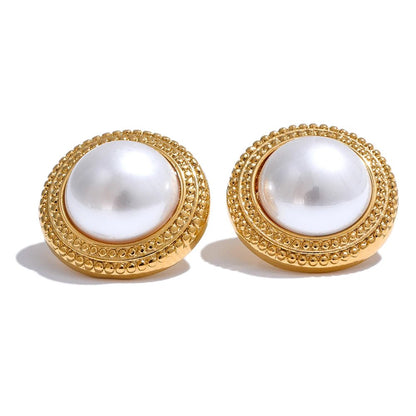 Gold Gilded Pearl Dreams Earrings