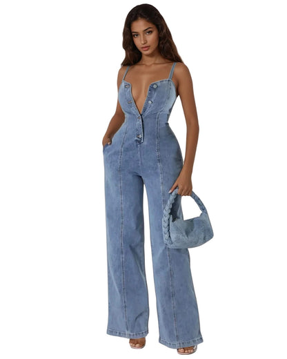 Glamour Denim Jumpsuit