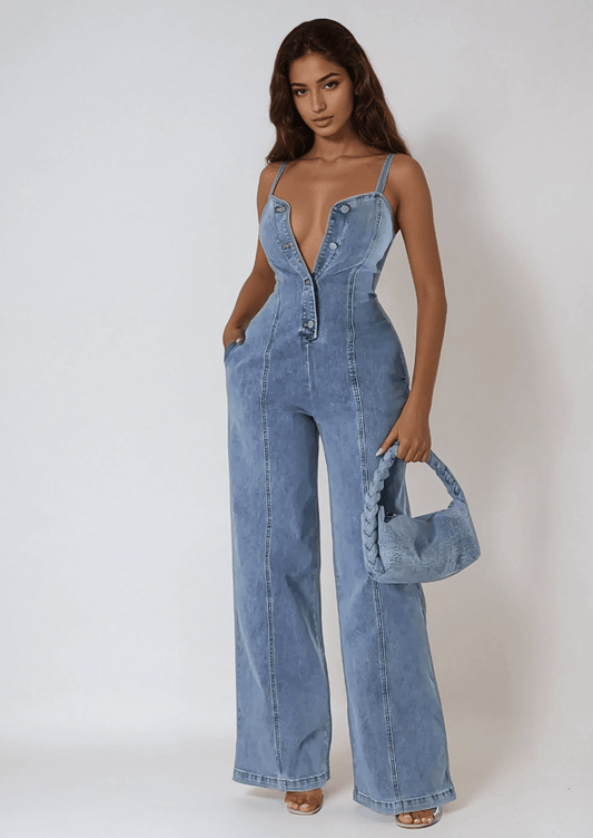 Glamour Denim Jumpsuit