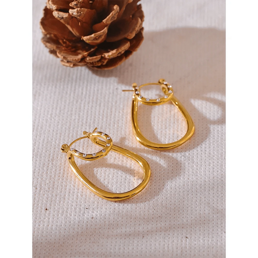 Glitz Hoop Earrings