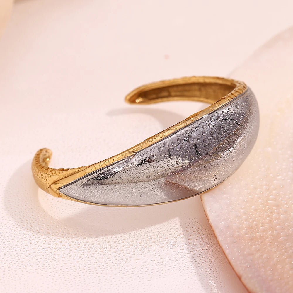 Gold and Silver Tone Cuff Bracelet