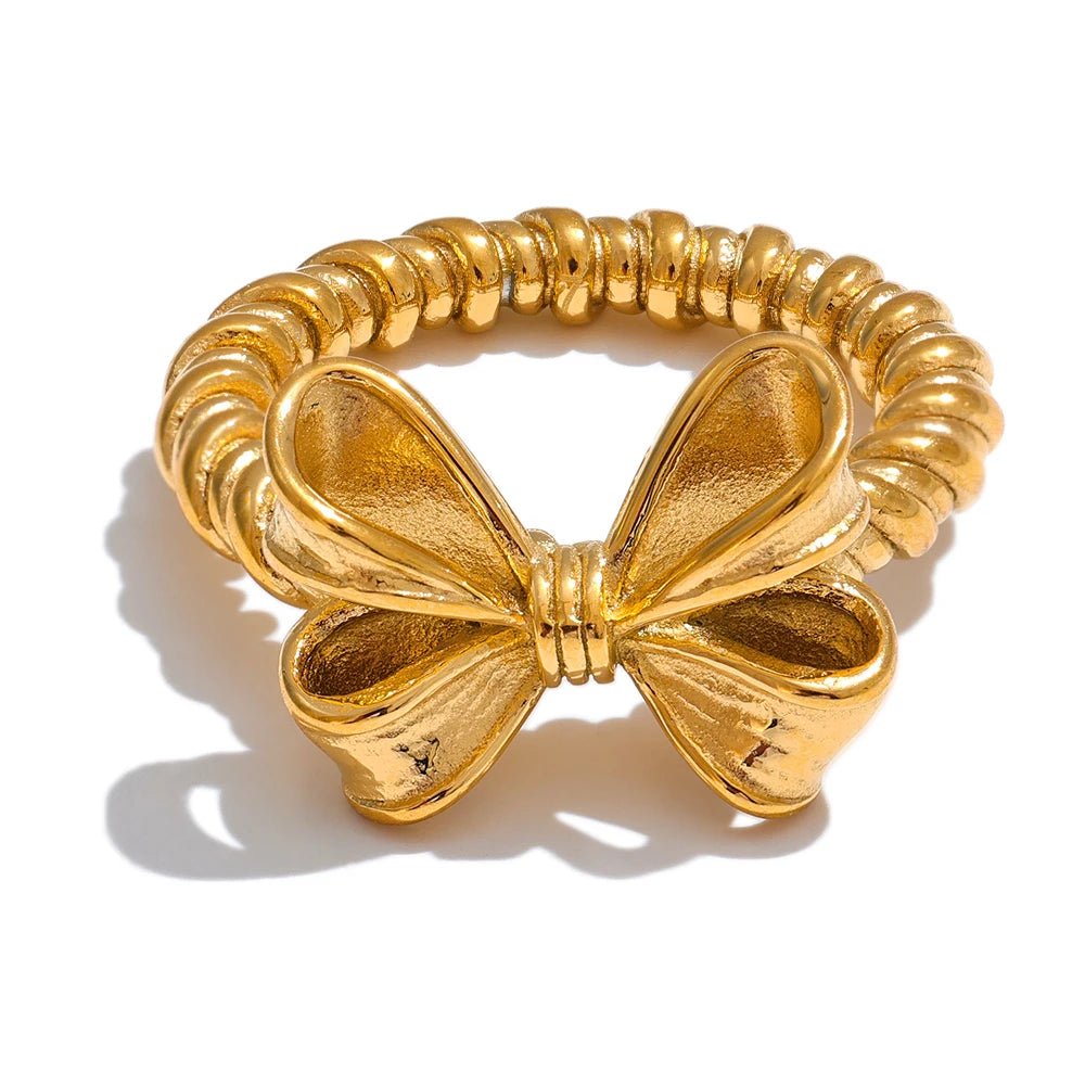 Gold Bow Ring