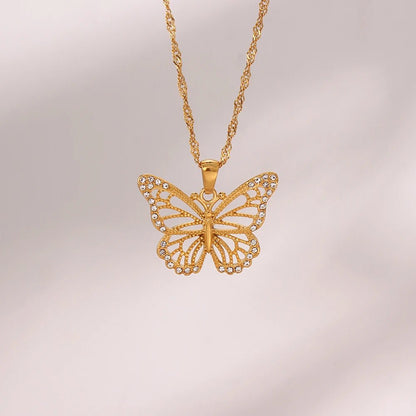 Gold Butterfly Necklace