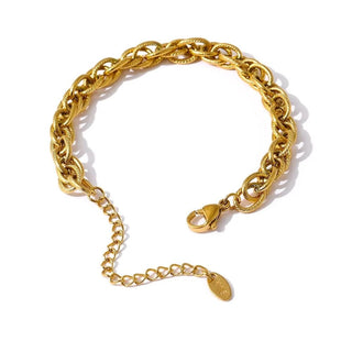 Gold Cable Chain Bracelet - Mabel Love Co - Bracelets