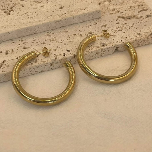Gold Classic Hoop Earrings for Everyday Glam