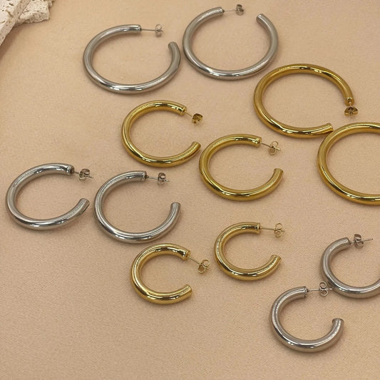 Gold Classic Hoop Earrings for Everyday Glam