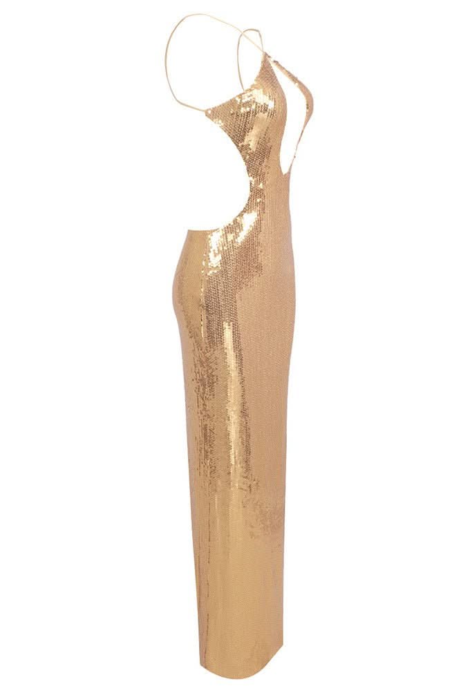 Gold Dress - Glamorous Party Outfit | Mabel Love Co. Gold Dress - Glamorous Party Outfit | Mabel Love Co.