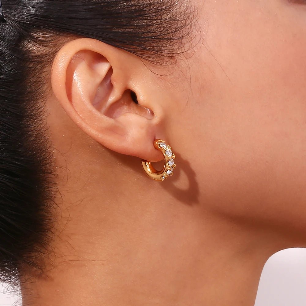 Gold Huggie Earrings