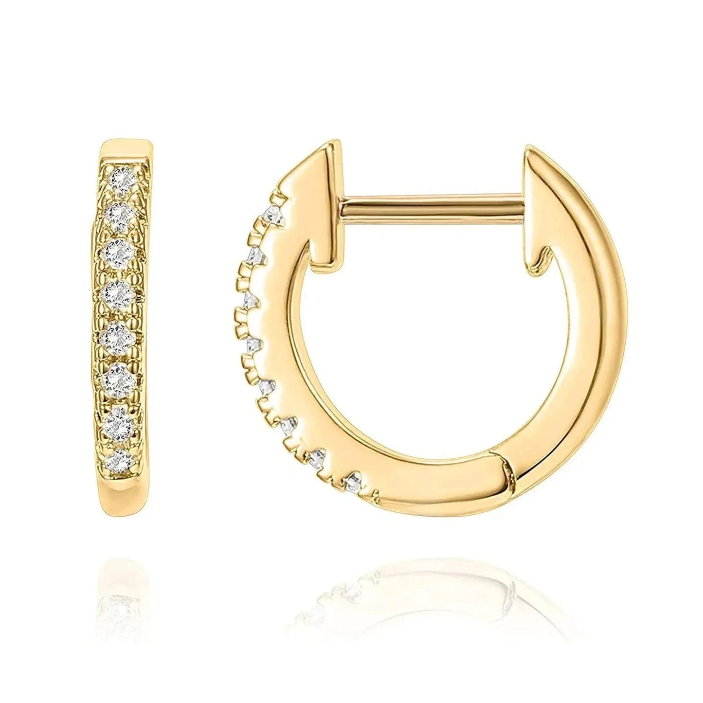 Gold Huggies Earrings