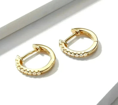 Gold Huggies Earrings