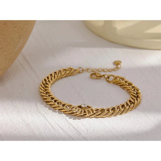 Gold Link Chain Bracelet - Mabel Love Co - Gold bracelet