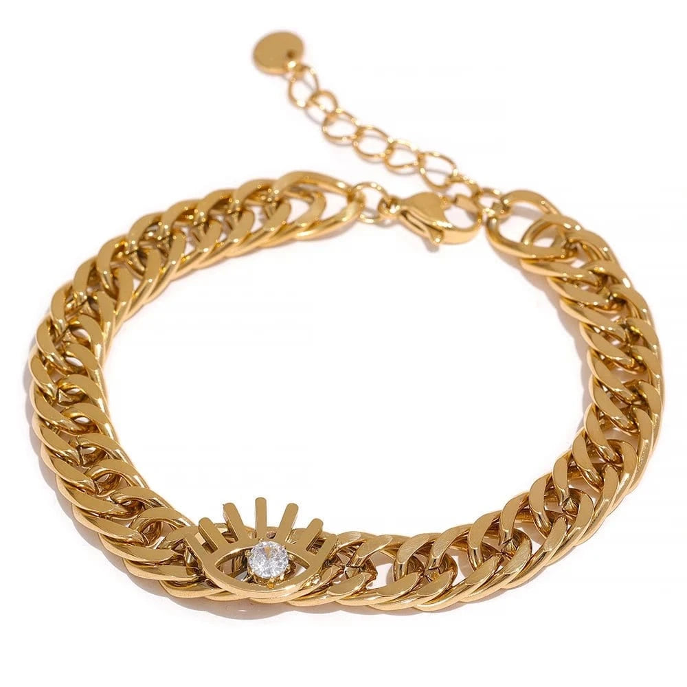 Gold Link Chain Bracelet