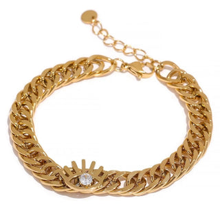 Gold Link Chain Bracelet - Mabel Love Co - Gold bracelet