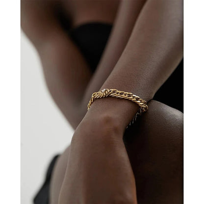 Gold Link Chain Bracelet