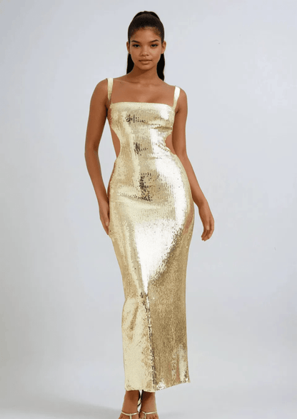 Gold Maxi Dress