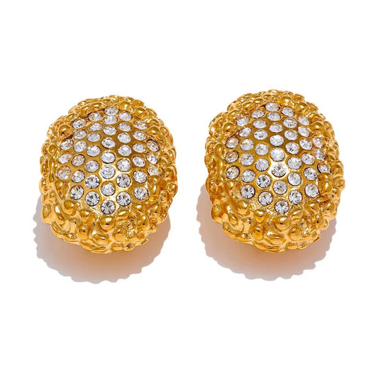 gold nugget earrings