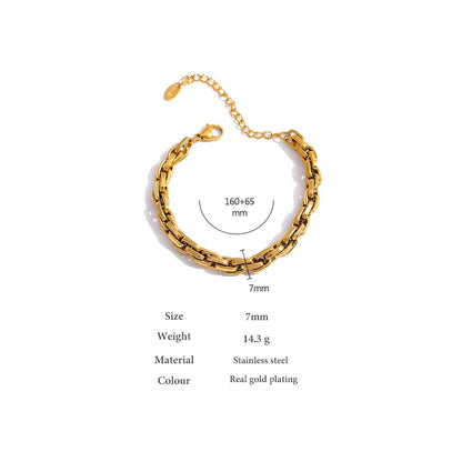 Gold Rolo Chain Bracelet