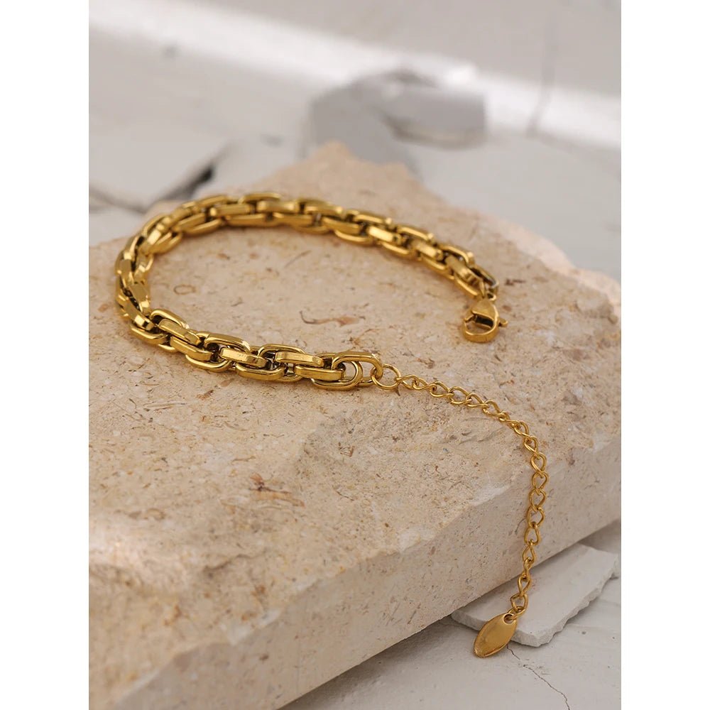 Gold Rolo Chain Bracelet