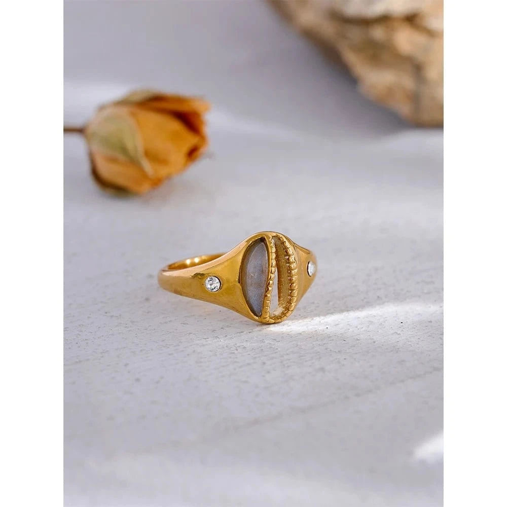 Gold Shell Ring