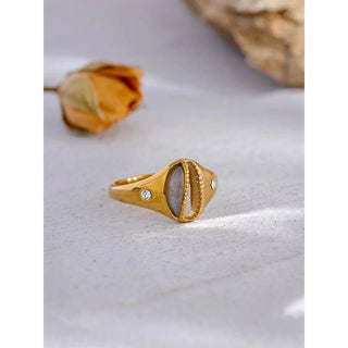 Gold Shell Ring - Mabel Love Co - Gold Rings