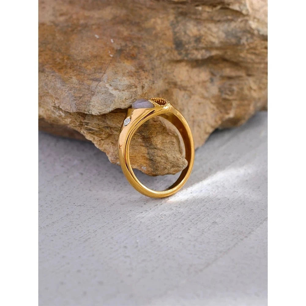 Gold Shell Ring