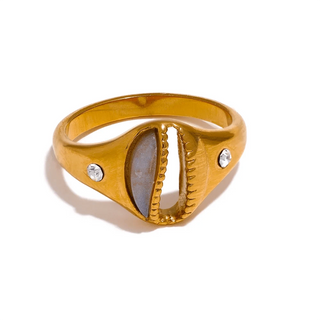 Gold Shell Ring - Mabel Love Co - Gold Rings