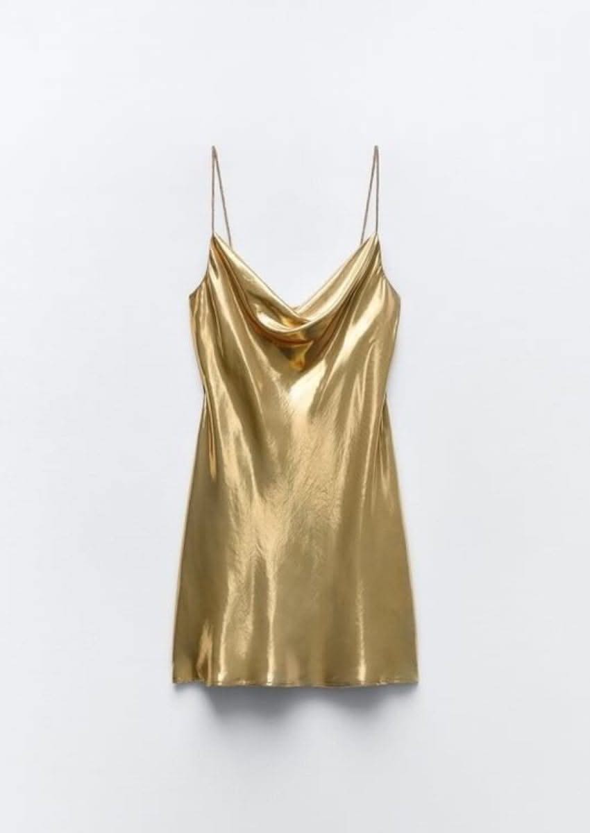 Gold Slip Mini Dress | Mabel Love Co. Gold / S Gold Slip Mini Dress | Mabel Love Co. Gold / S