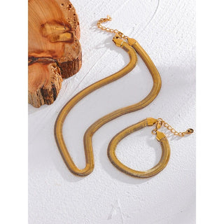 Gold Snake Chain Bracelet - Mabel Love Co - Bracelets