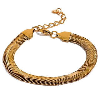 Gold Snake Chain Bracelet - Mabel Love Co - Bracelets