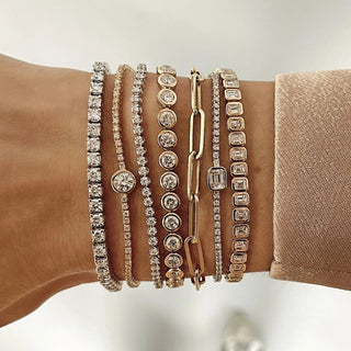 Gold Tennis Bracelets - Mabel Love Co - Bracelets