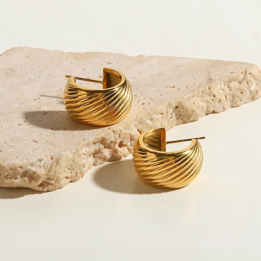 Golden Waves Earrings