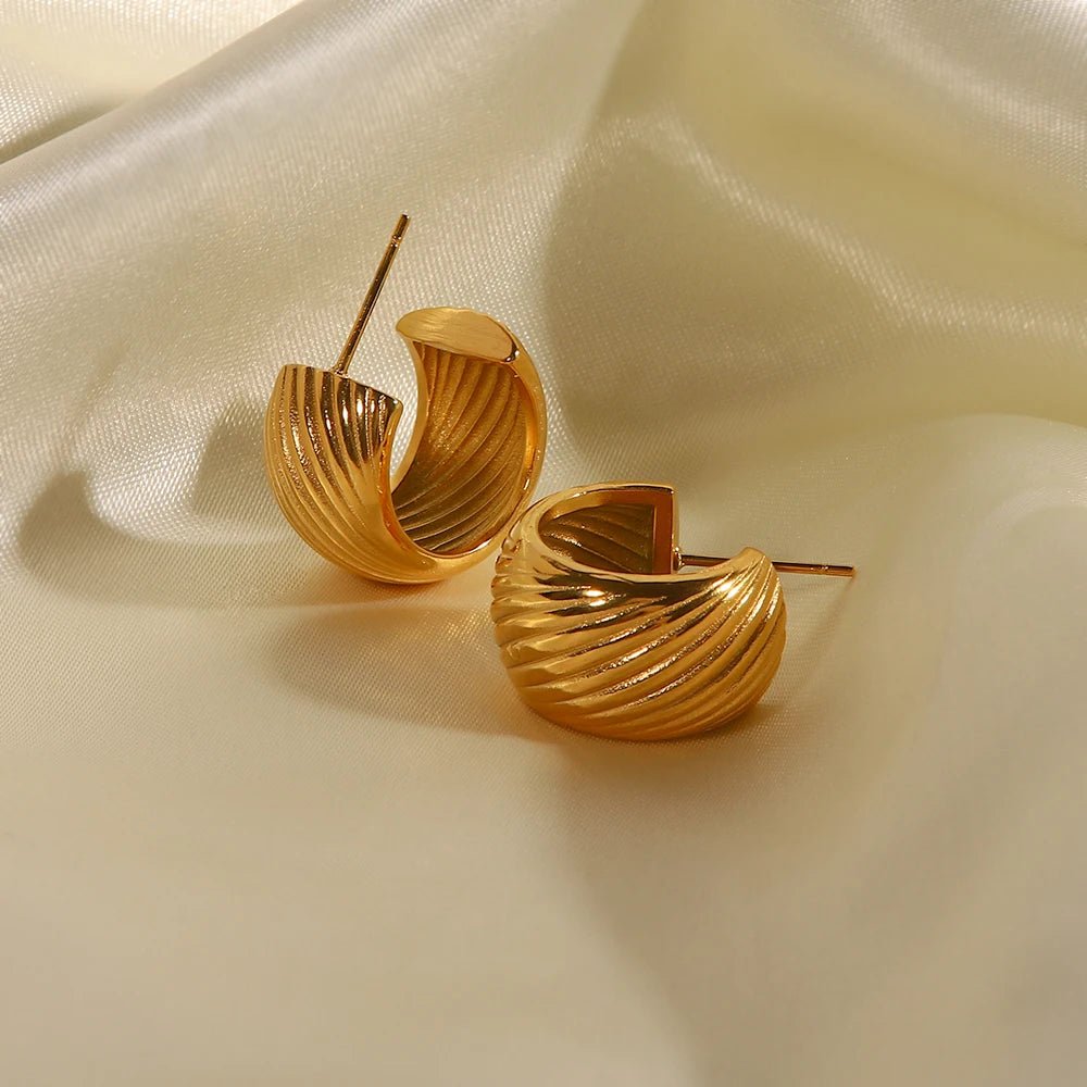 Golden Waves Earrings