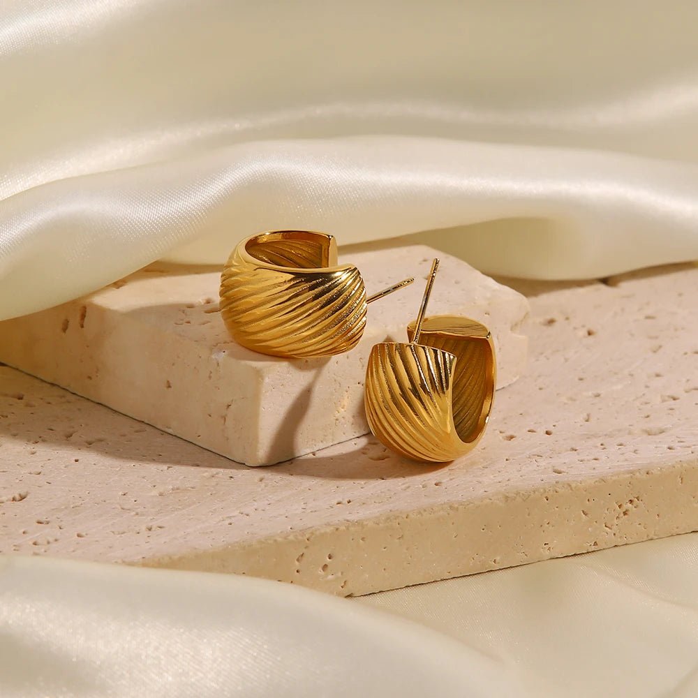 Golden Waves Earrings