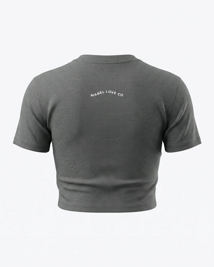 The Book Was Better Ribbed Crop T-Shirt