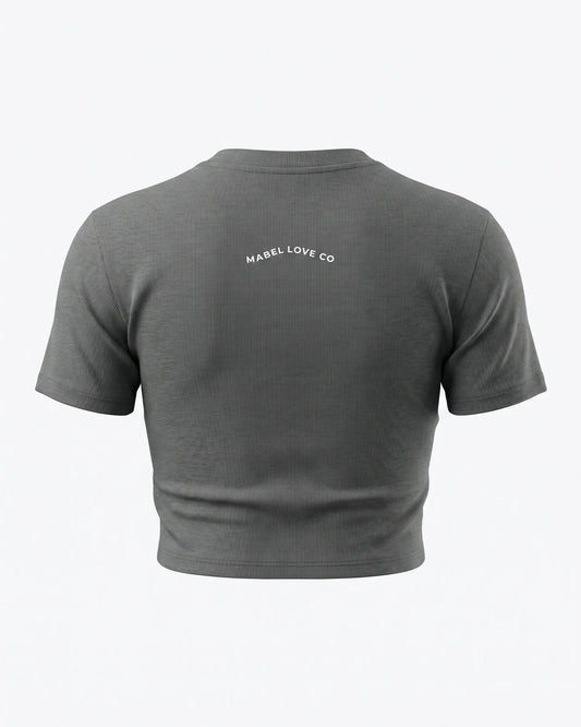 The Book Was Better Ribbed Crop T-Shirt