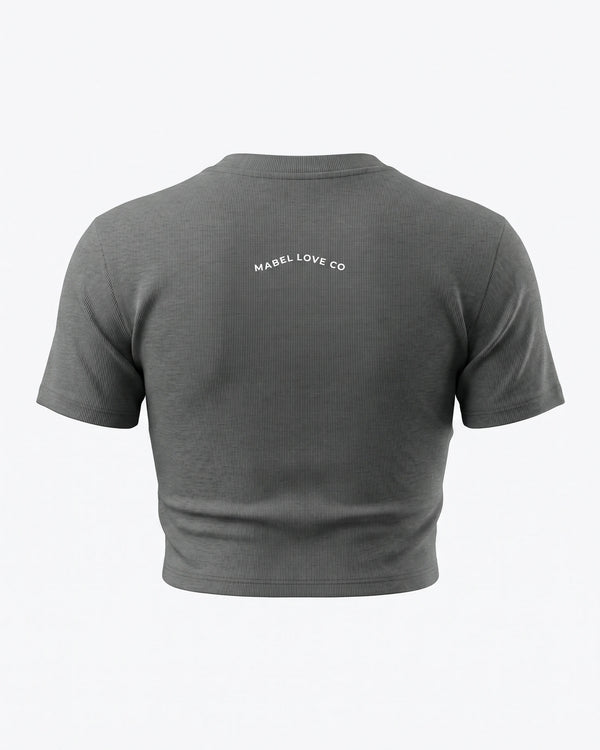 The Book Was Better Ribbed Crop T-Shirt