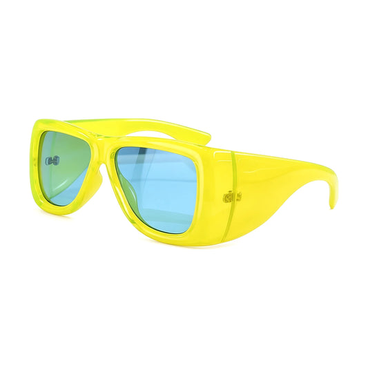 Oversized Square Sunglasses — green front