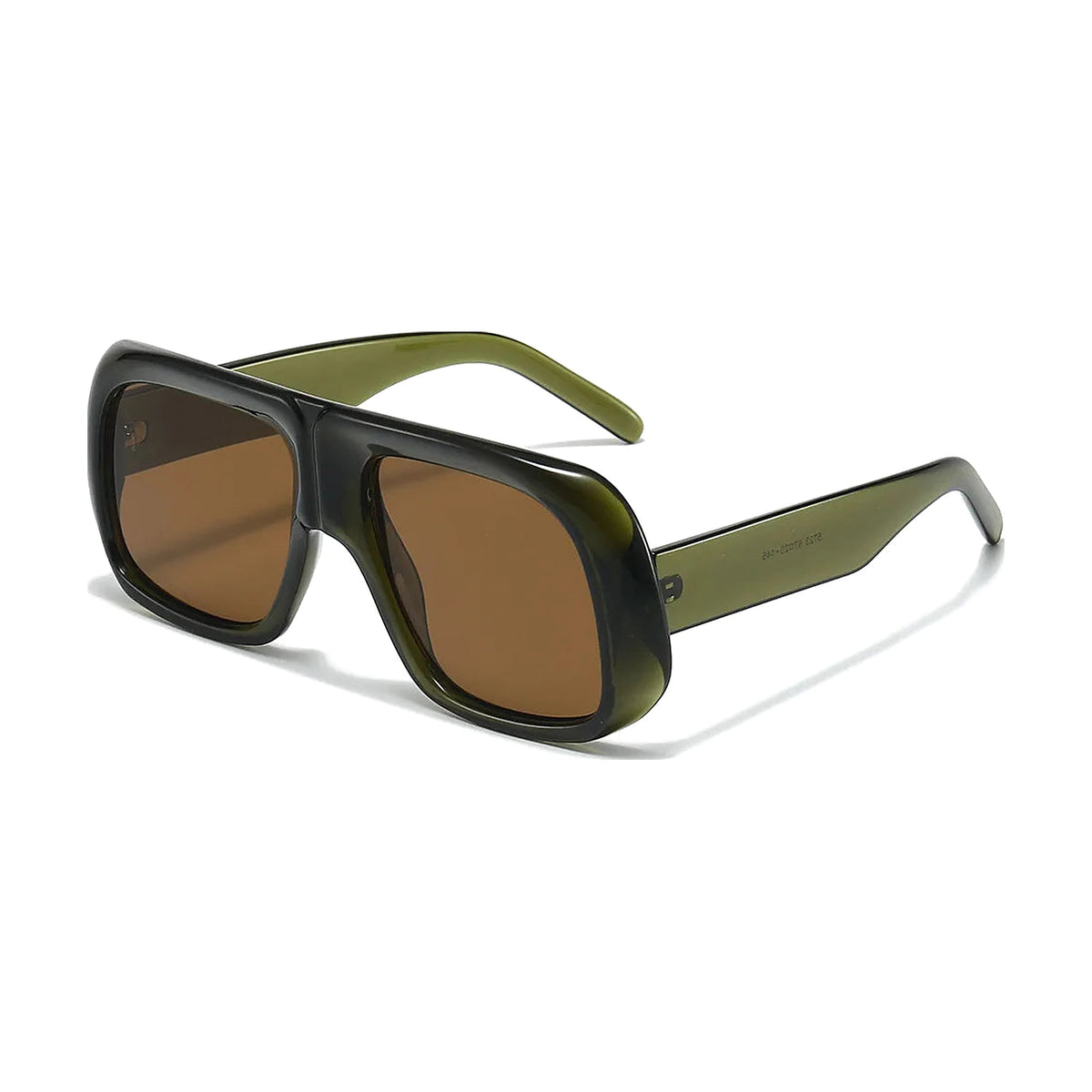 Candy Color Square Sunglasses — green tea front