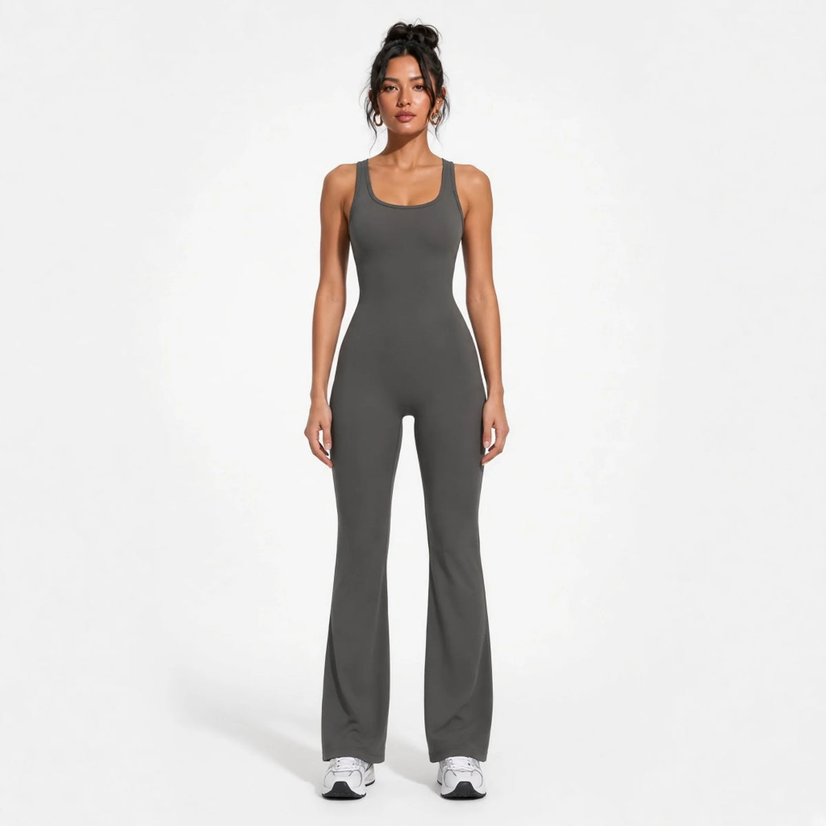 Yoga Jumpsuit — grey front