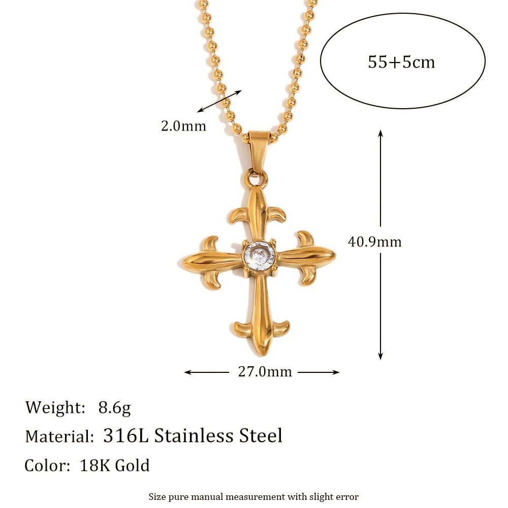 Guardian Light Cross Necklace