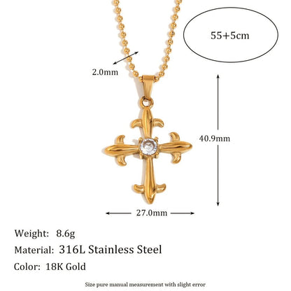 Guardian Light Cross Necklace