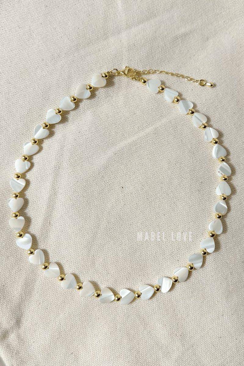 Heart Pearl Necklace