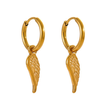 Gold Heavenly Hoop Earrings