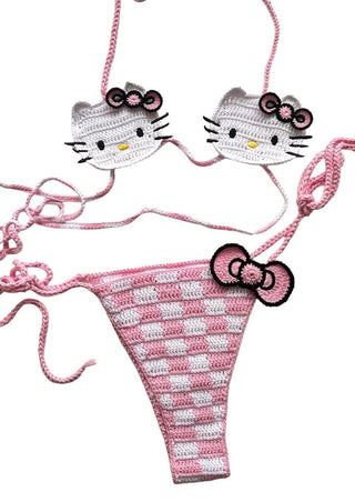 Hello Kitty Crochet Bikini Set - Mabel Love Co - Bikini Set