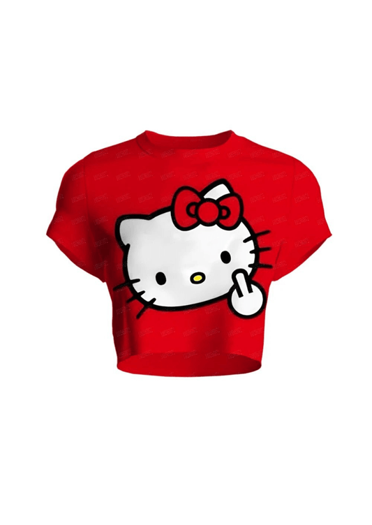 Hello Kitty Crop Top Shirt