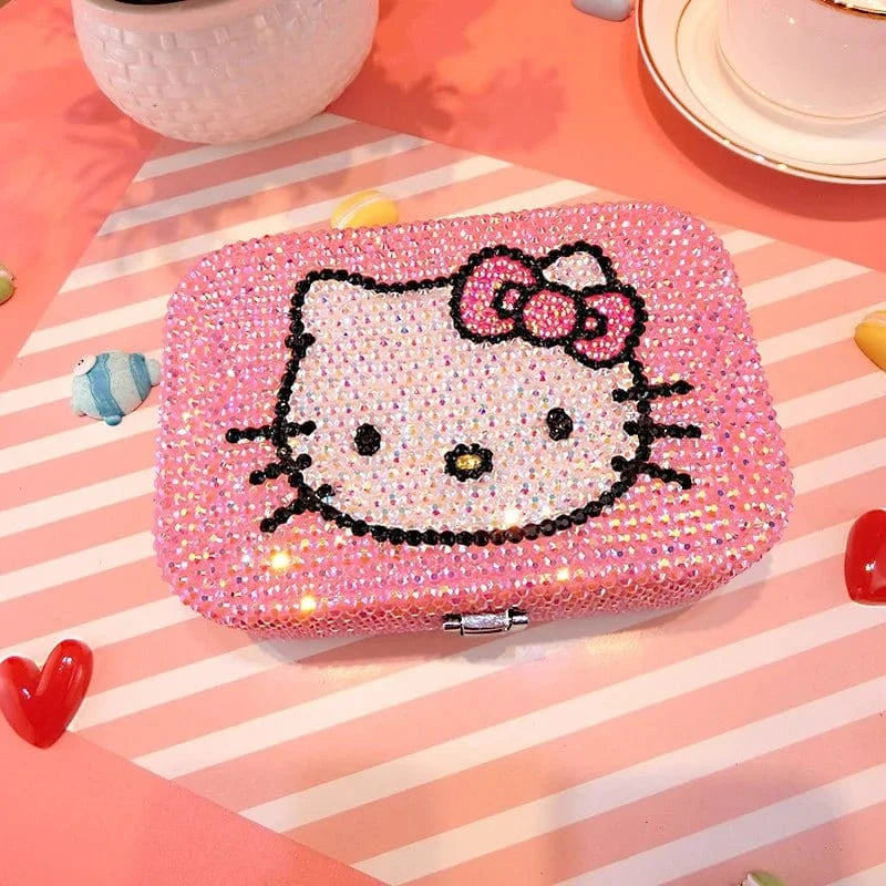 Hello Kitty Rhinestone Jewelry Storage Box