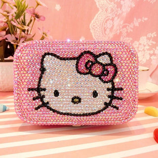 Hello Kitty Rhinestone Jewelry Storage Box