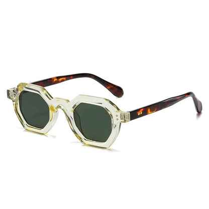 Hexagonal Frame Sunglasses